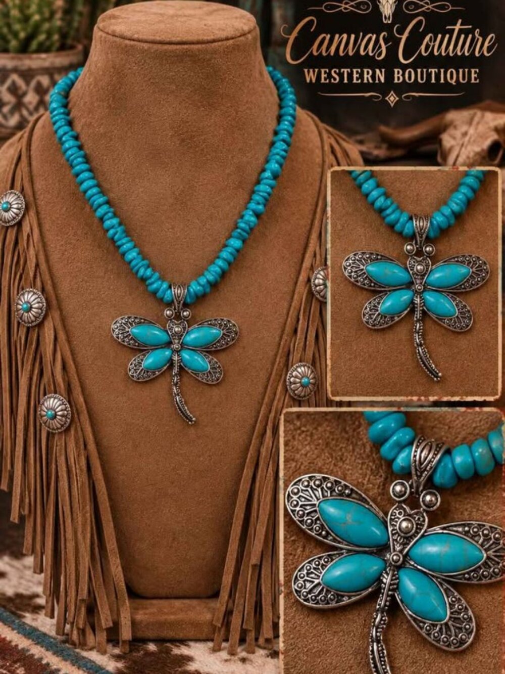 🦋 Desert Sky Dragonfly Necklace